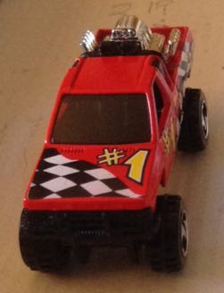 Pick Up Llantas Gigantes Motor Expuesto Rojo - Hot Wheels toy car collectible - Main Image 2