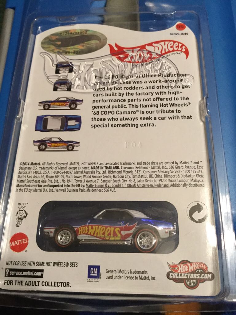 68 Copo Camaro toy car collectible - Main Image 2