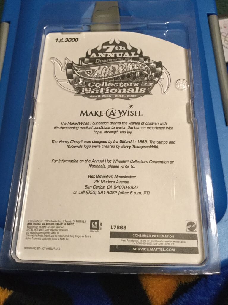 7th Annual Collectors Nationals  - Make A Wish toy car collectible - Main Image 2
