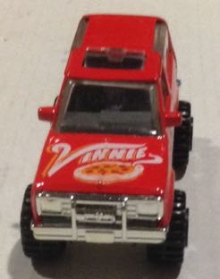 Ford Bronco II Pizza Vinnie Rojo - Machtbox toy car collectible - Main Image 2