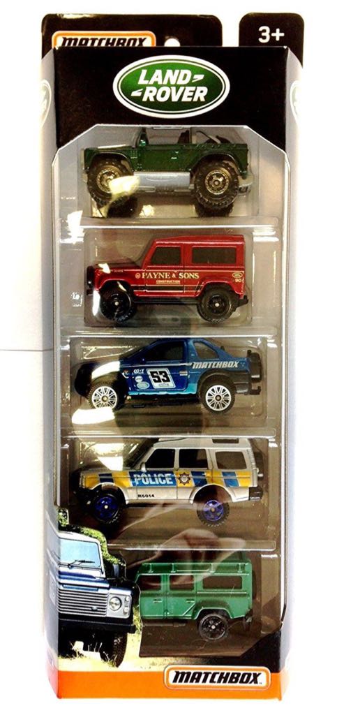 Matchbox Land Rover 5 Pack  toy car collectible - Main Image 1
