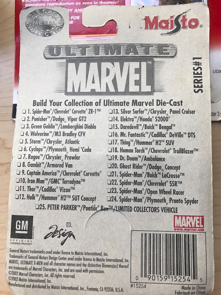 Maisto - Ultimate Marvel Die-Cast Collection toy car collectible - Main Image 2