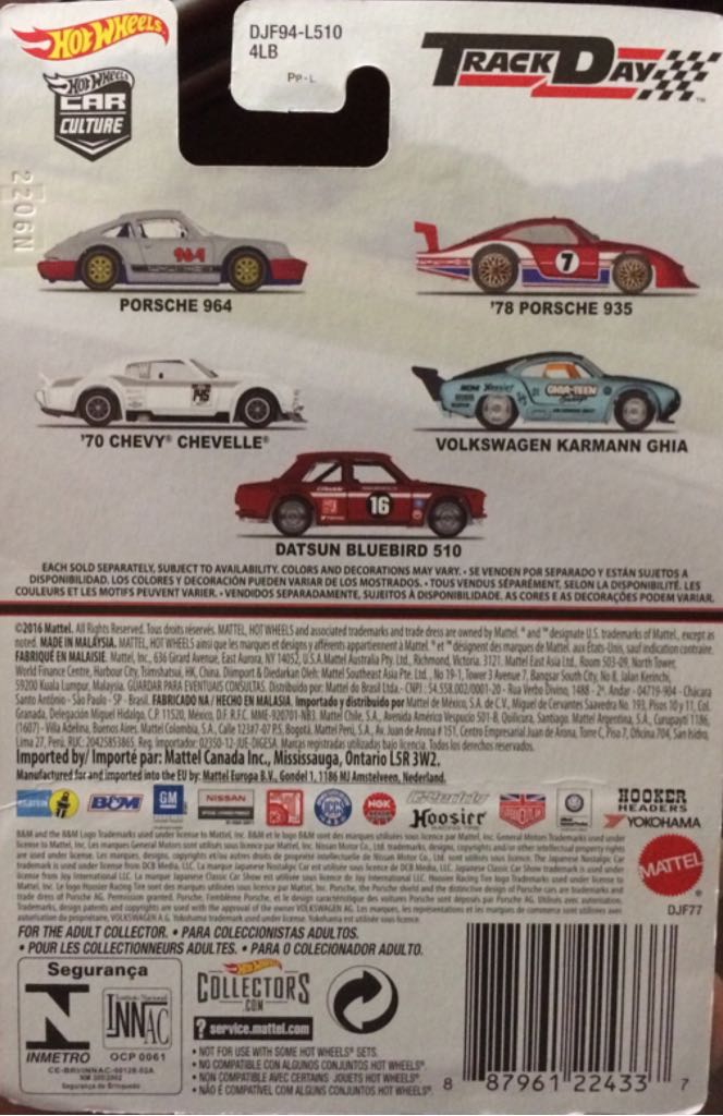 ’78 Porsche 935 - 2016 - Car Culture Track Day toy car collectible - Main Image 2