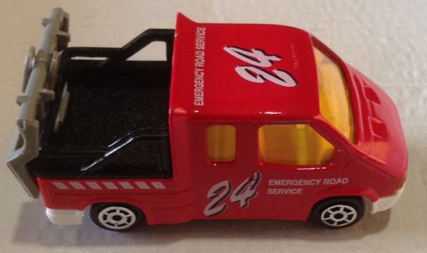 Ford Transit Van Rojo Grua 24 Horas - Majorette toy car collectible - Main Image 1