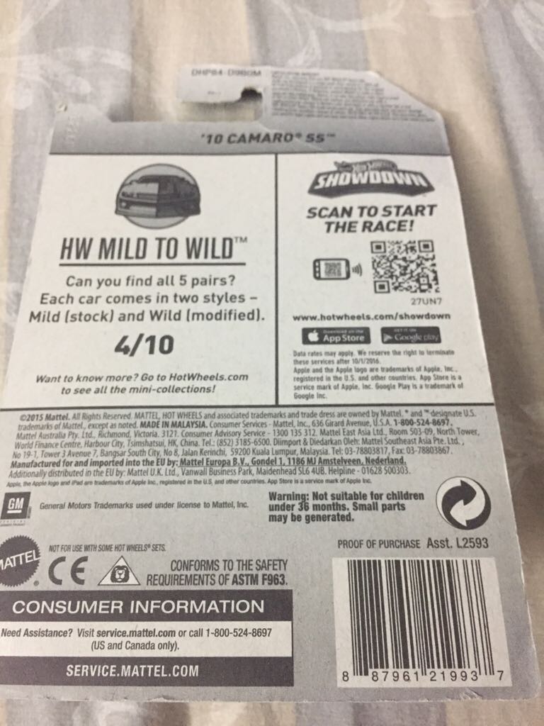 ’10 Camaro SS - HW Mild To Wild toy car collectible - Main Image 2