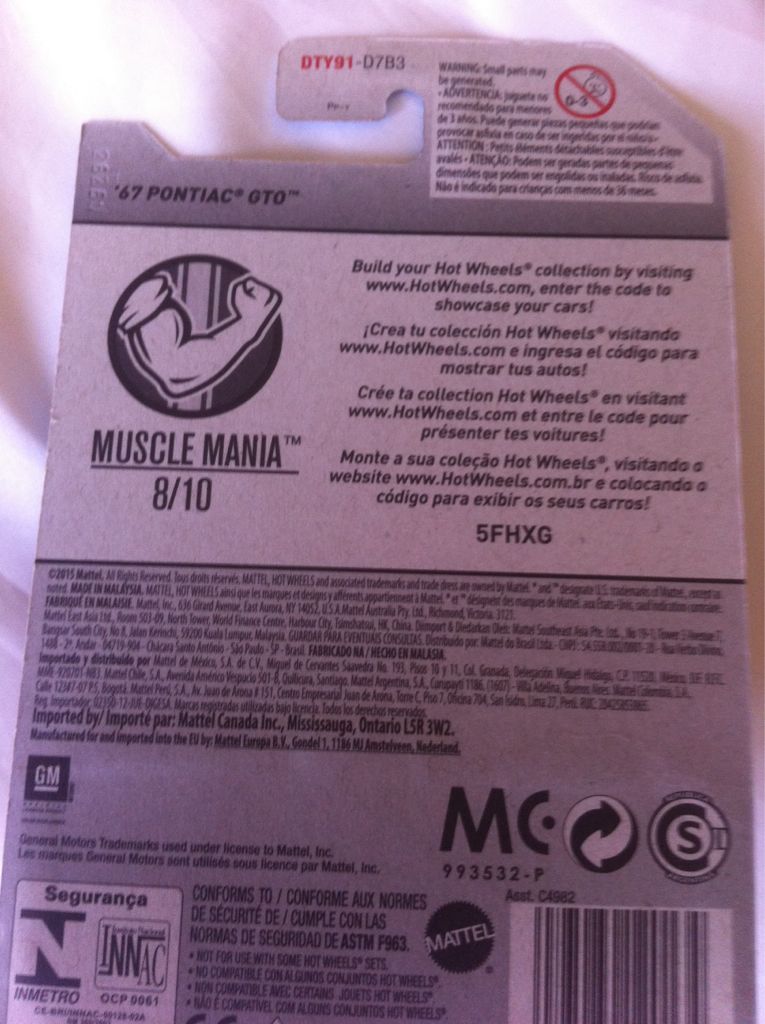 67 Pontiac GTO - Muscle Mania toy car collectible - Main Image 2
