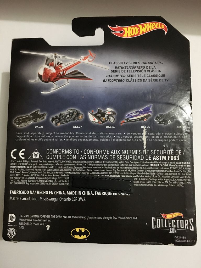 Classic TV Series Batcopter - BATMAN toy car collectible - Main Image 2