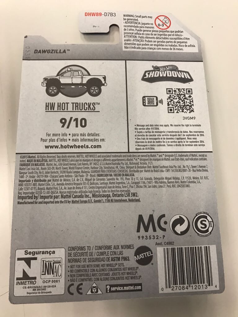 Dawgzilla - ’16 HW Hot Trucks toy car collectible - Main Image 2