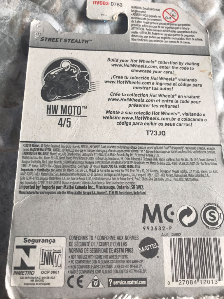 Street Stealth - HW Moto toy car collectible - Main Image 2