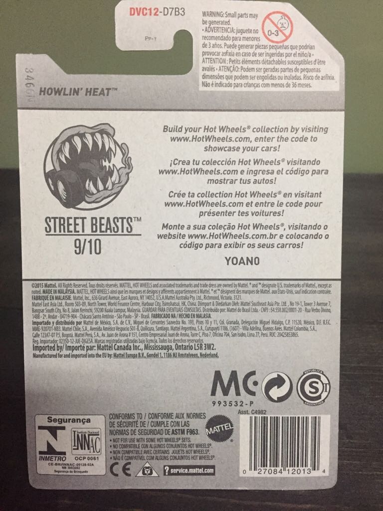 Howlin’ Heat - Street Beast toy car collectible - Main Image 2