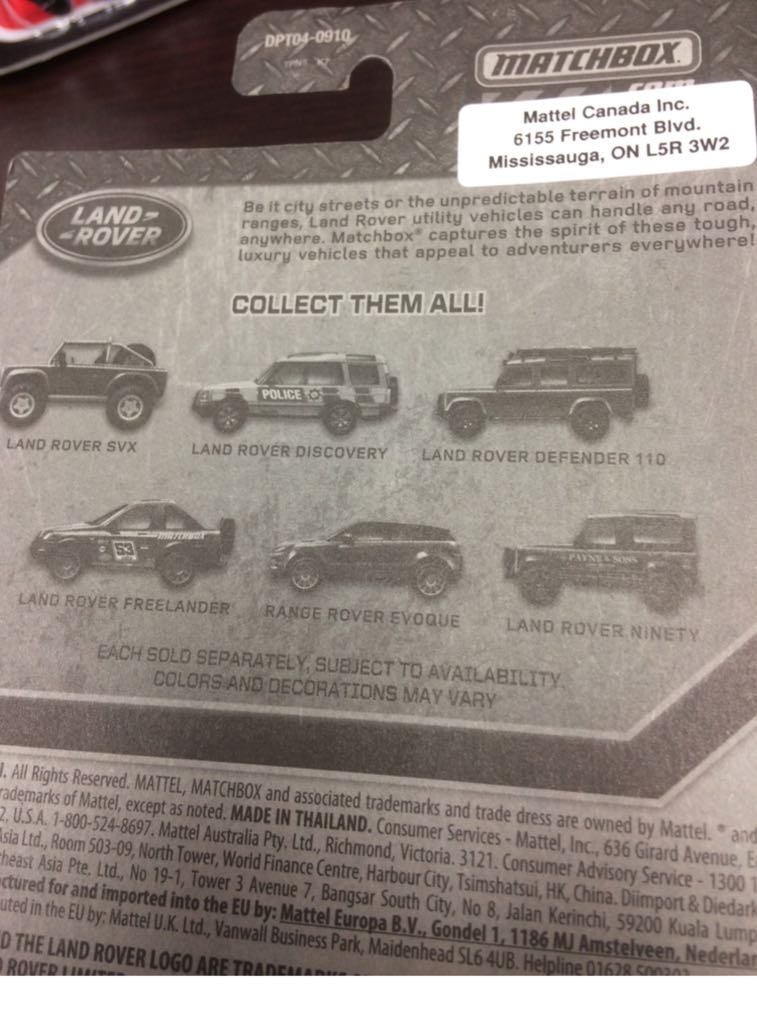 Land Rover Discovery - Land Rover toy car collectible - Main Image 2