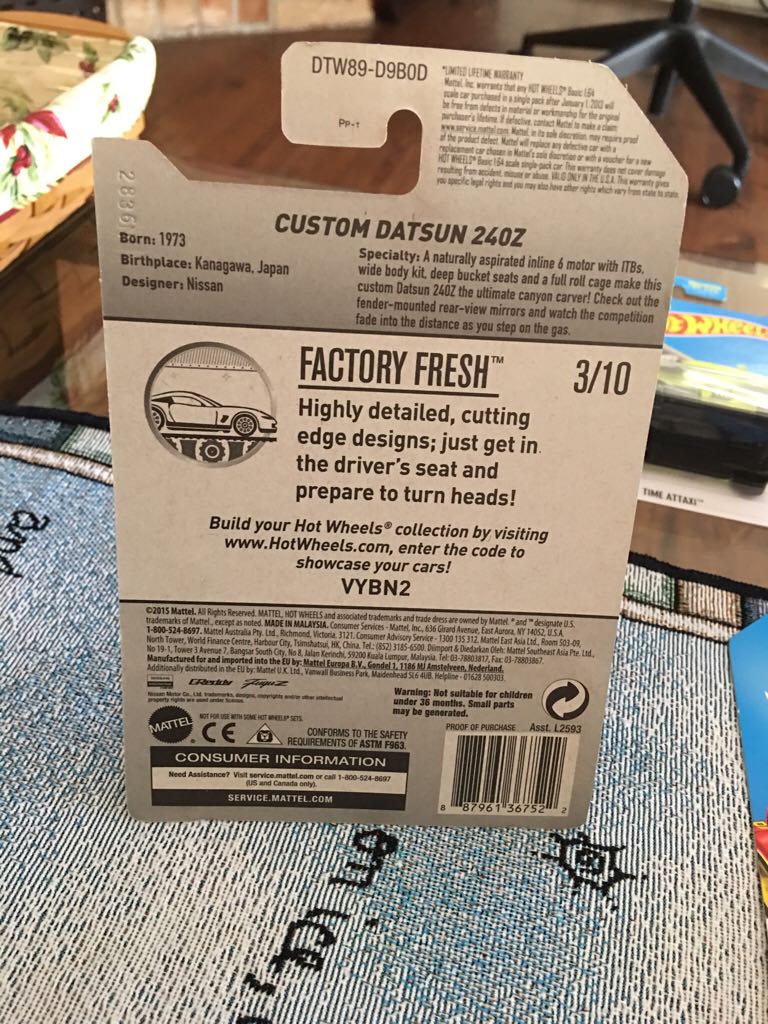 Datsun 240Z - Custom - ’17 HW Factory Fresh toy car collectible - Main Image 2