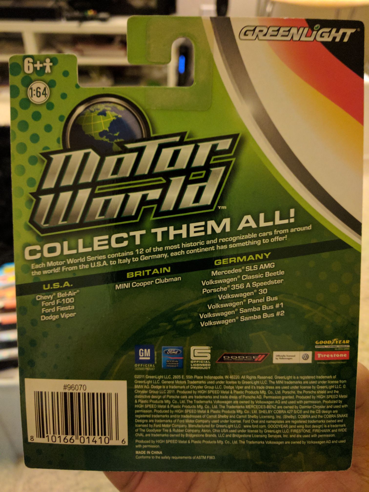 rsche 356A Speedster - Greenlight MOTOR WORLD - SERIES 7 - German Edition toy car collectible - Main Image 2