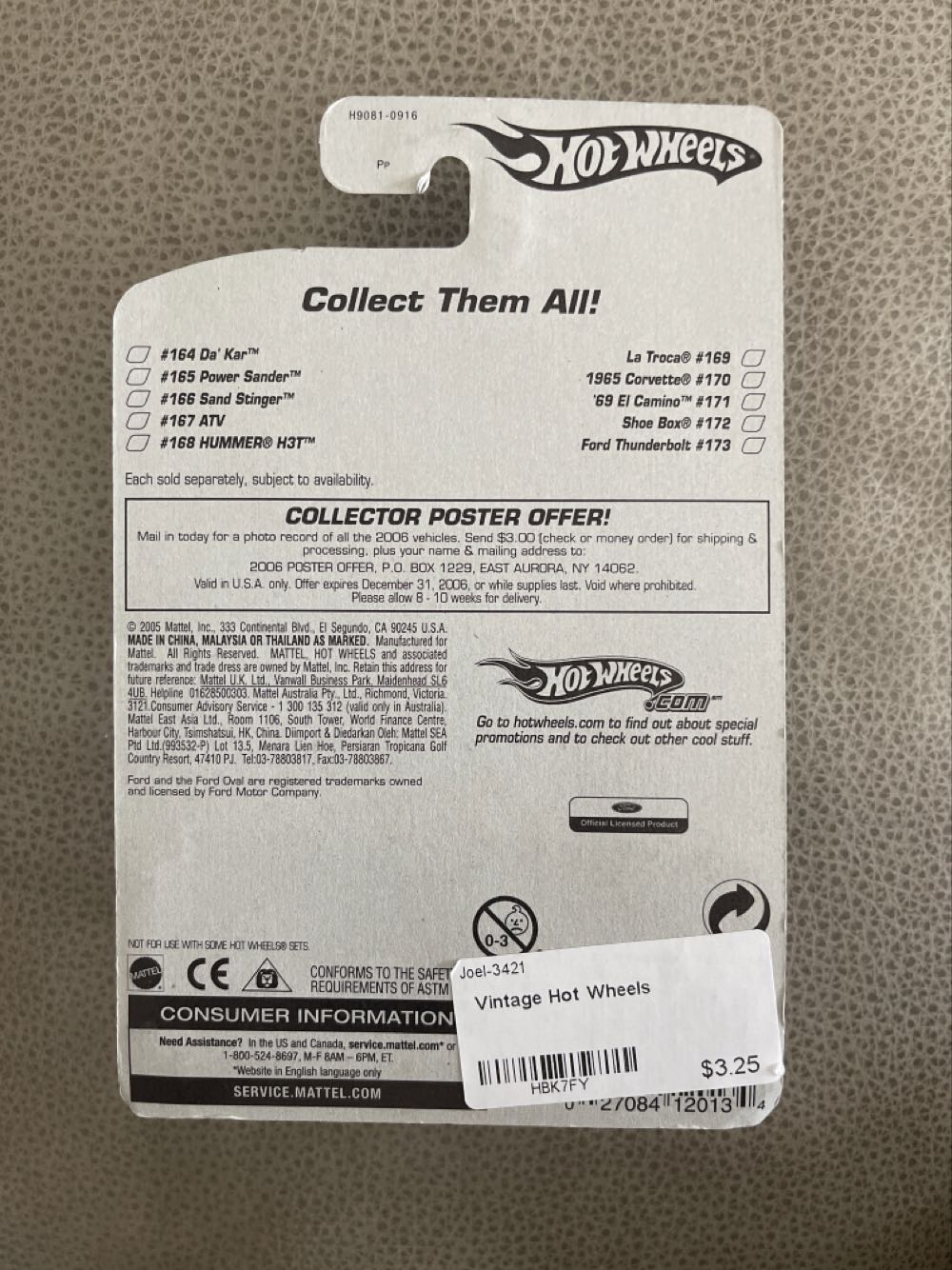 Ford Thunderbolt - 2005 Mainline toy car collectible - Main Image 2