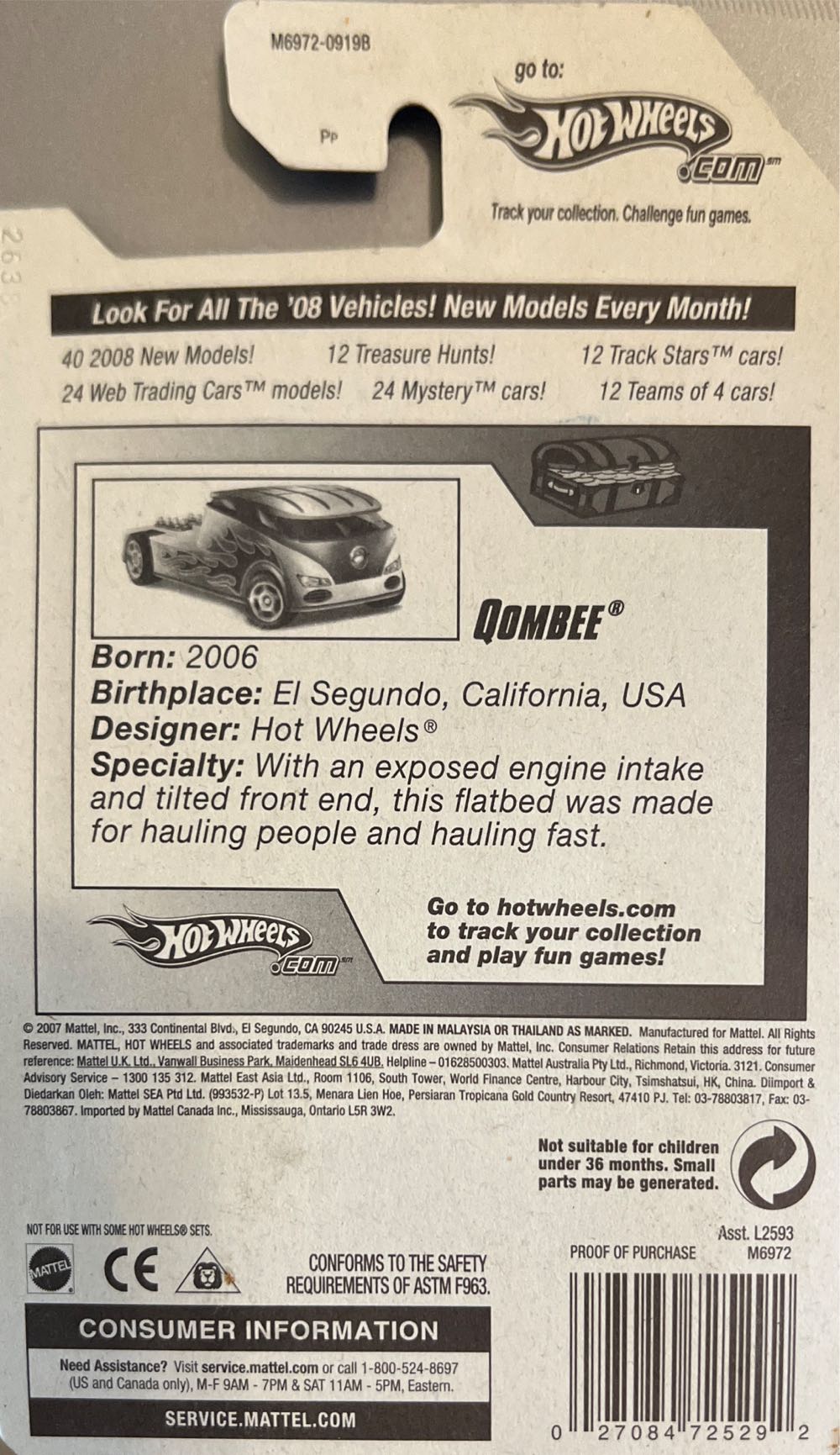 HW TH Qombee - Treasure Hunts toy car collectible - Main Image 2