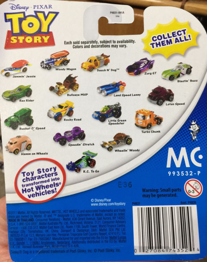 Disney Pixar Toy Story  toy car collectible - Main Image 2