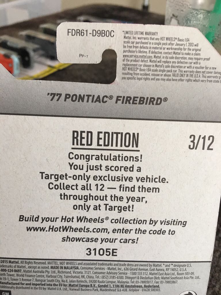 ’77 Pontiac Firebird (Red Edition) - Red Edition toy car collectible - Main Image 2