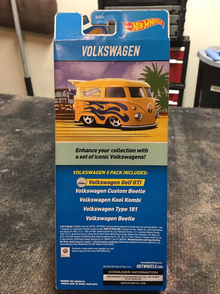 5 Pack - Volkswagon toy car collectible - Main Image 2