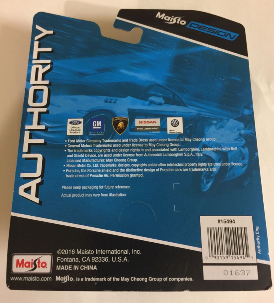 2015 Ford Mustang GT - 2016 - Maisto Design Authority toy car collectible - Main Image 2