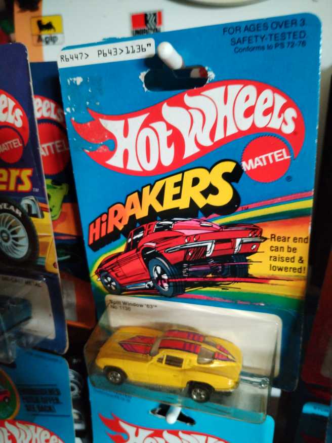 Black Wall Hi rakers 63 Split Window Corvette - High Rakers toy car collectible - Main Image 4