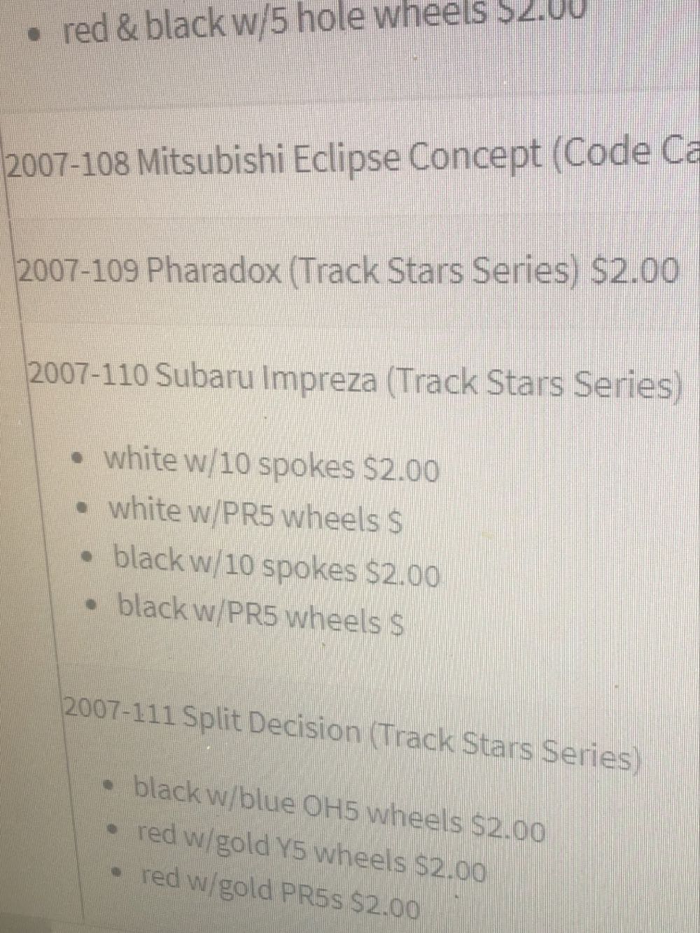 Subaru Impreza WRX STi ’04 - 2007 Track Stars Series toy car collectible - Main Image 3