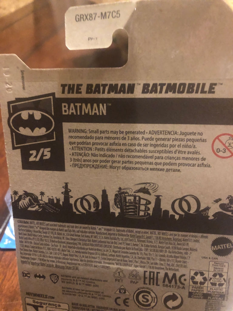 The Batman Batmobile - 2021-BATMAN toy car collectible - Main Image 2