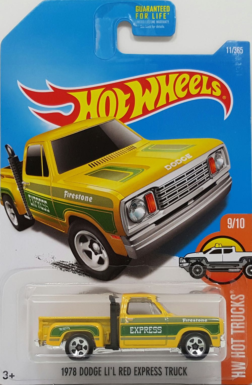 1978 Dodge Li’l Red Express Truck - 2017 Hot Wheels Hot Trucks toy car collectible - Main Image 1