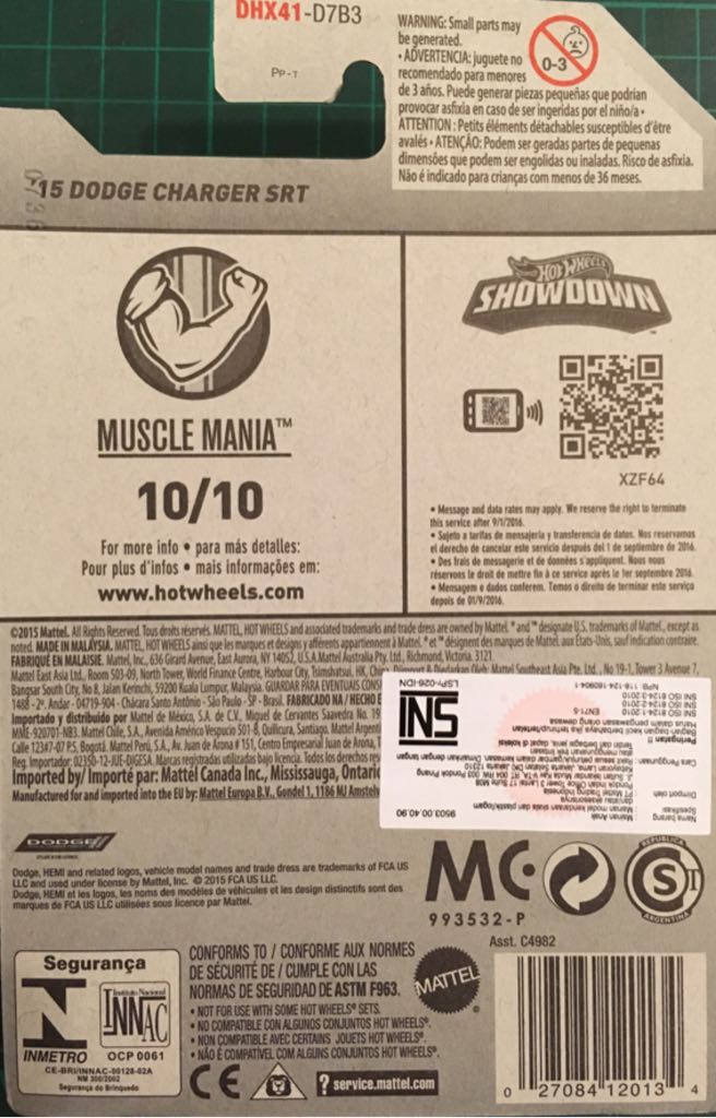 ’15 Dodge Charger SRT - Muscle Mania toy car collectible - Main Image 2