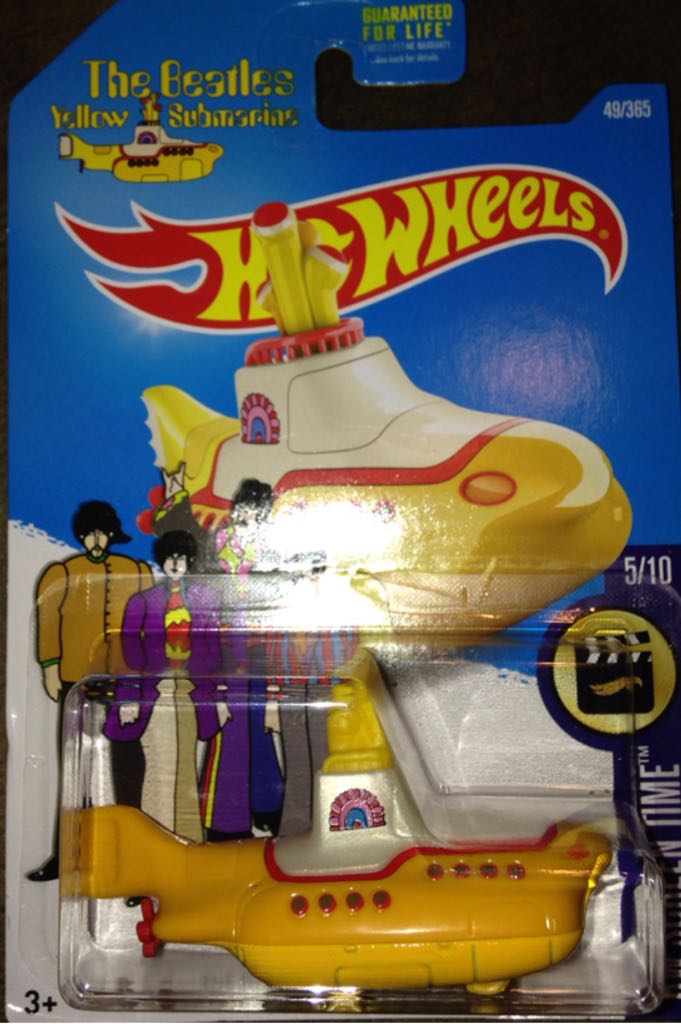 The Beatles Yellow Submarine - HW Screen Time toy car collectible - Main Image 1