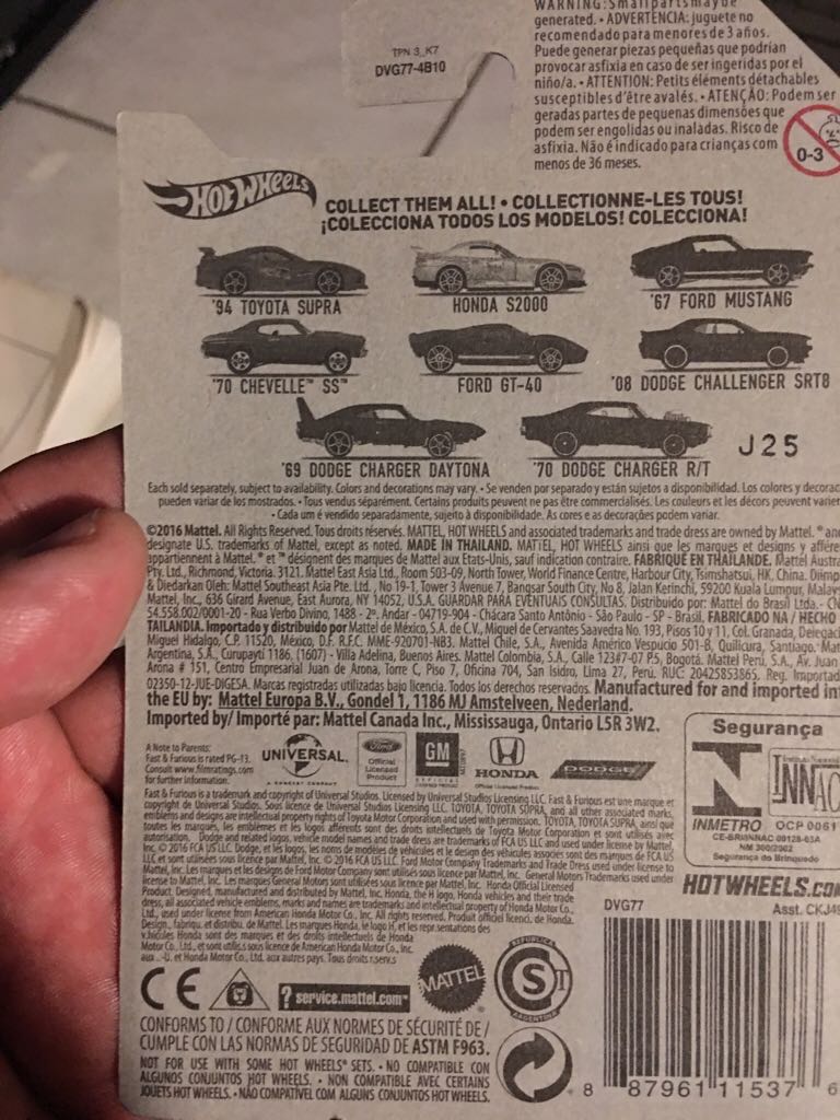 ’70 Chevelle SS - ’16 Fast And Furious toy car collectible - Main Image 2