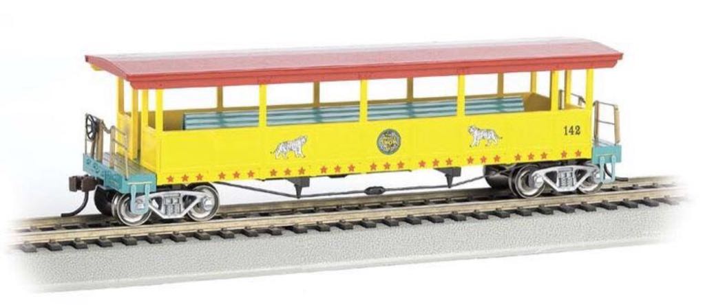 Ringling Bros. Open Sided Excursion Car - Bachmann Silver Series model trains collectible [Barcode 022899166025] - Main Image 1