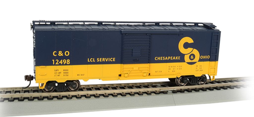 Chesapeake & Ohio 40’ Box Car - Bachmann Silver Series model trains collectible [Barcode 022899170060] - Main Image 1