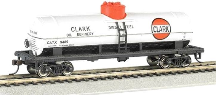 Clark 40’ Single Dome Tank Car - Bachmann Silver Series model trains collectible [Barcode 022899178363] - Main Image 1