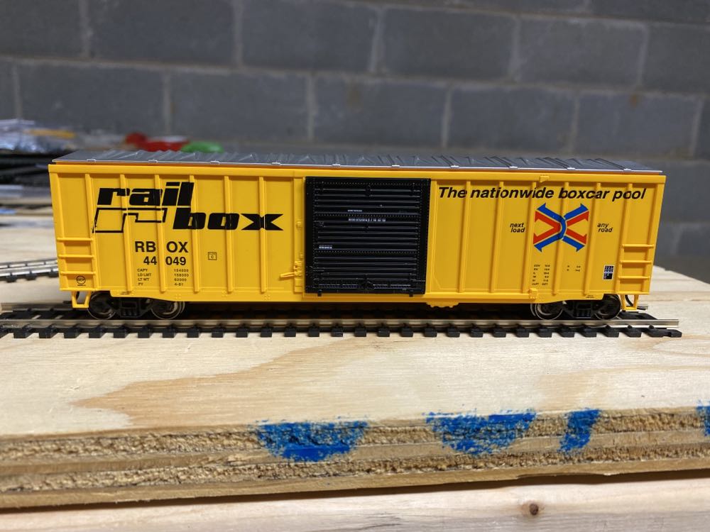 Rail Box 50’sliding Door Boxcar #44049 - Bachmann Silver Series model trains collectible [Barcode 022899196107] - Main Image 1