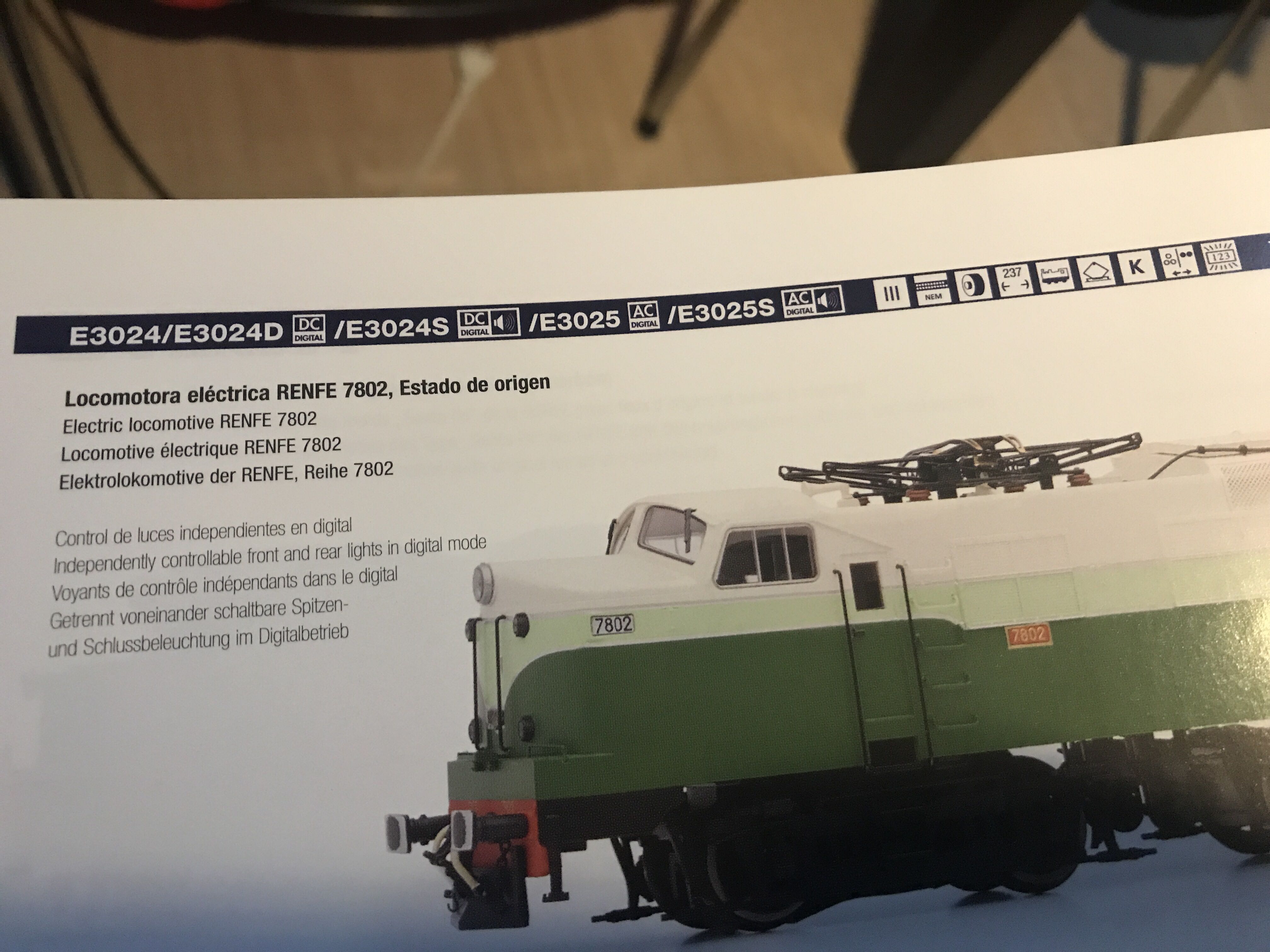 Locomotora Eléctrica RENFE 7802 Estado De Origen - Electrotren model trains collectible - Main Image 2