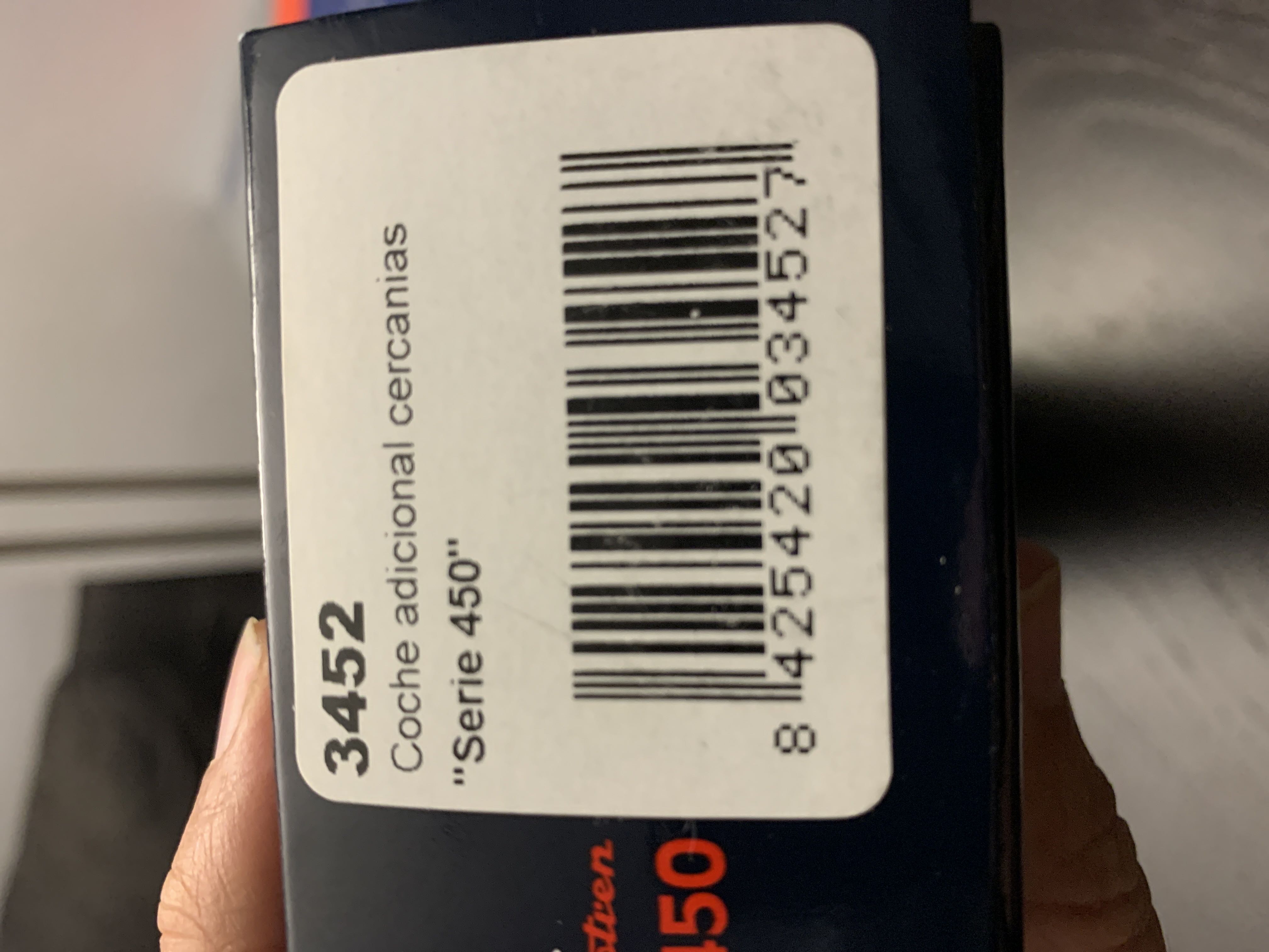 Coche Adicional Cercanías Serie 450 - Electrotren model trains collectible [Barcode 8425420034527] - Main Image 2