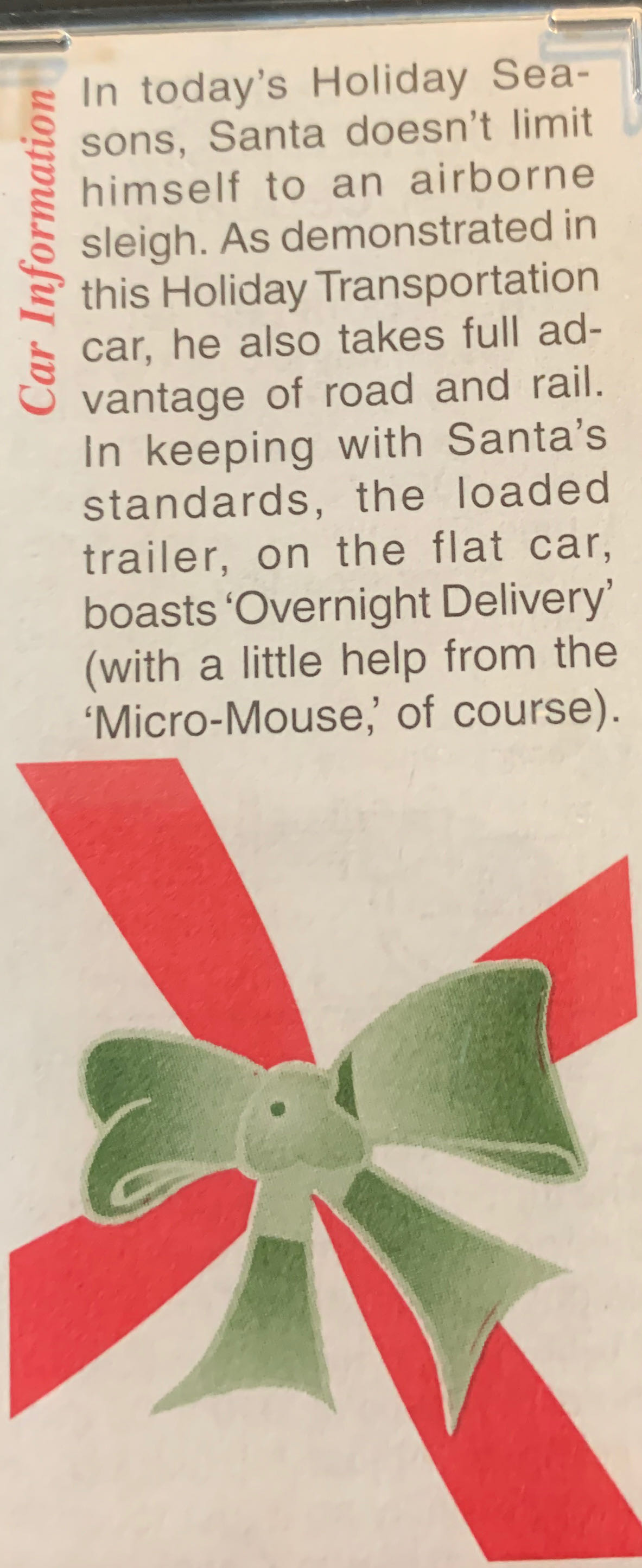 Christmas Flat Car w/ 45’ Trailer - Mirco-Trains model trains collectible [Barcode 695140039463] - Main Image 2