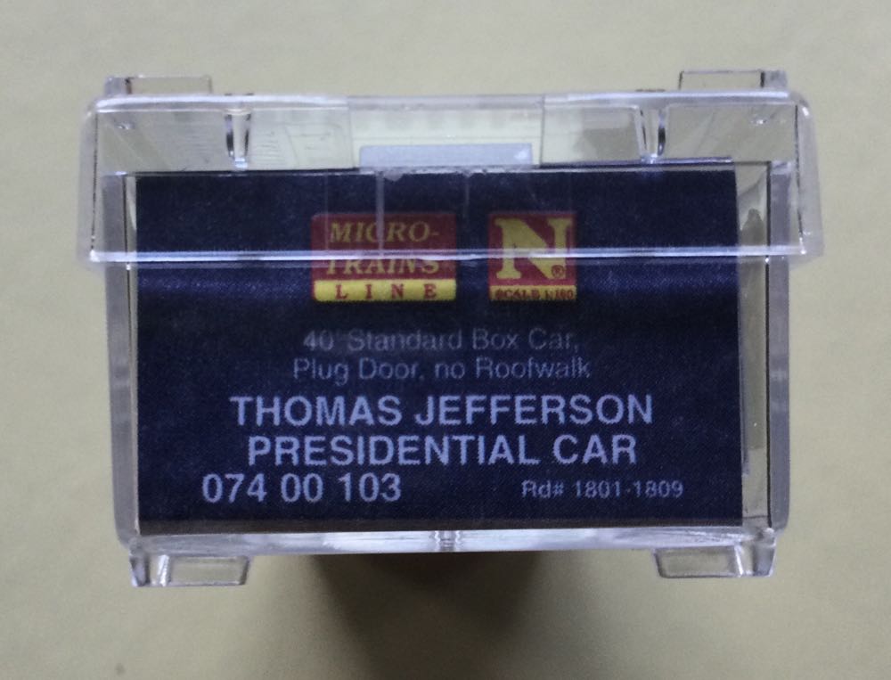 Presidential Series [03] Thomas Jefferson - Micro Trains Line Co. model trains collectible - Main Image 3