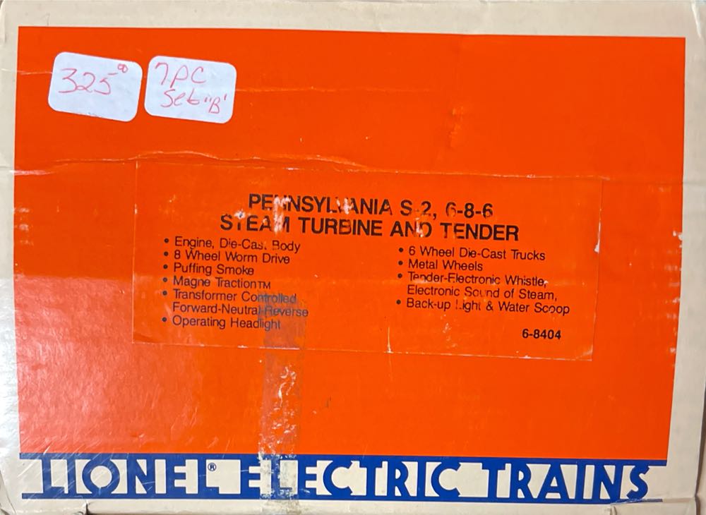 Pennsylvania S-2 6-8-6 Steam Turbine And Tender “6200” - Lionel model trains collectible - Main Image 1