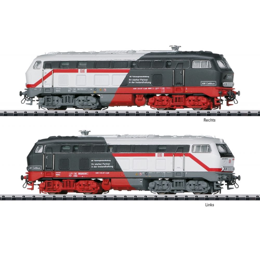 MNT-16825S DB 218497-6 Diesel AW Cotbus Negra/Blanca - Minitrix model trains collectible [Barcode 4028106168253] - Main Image 2