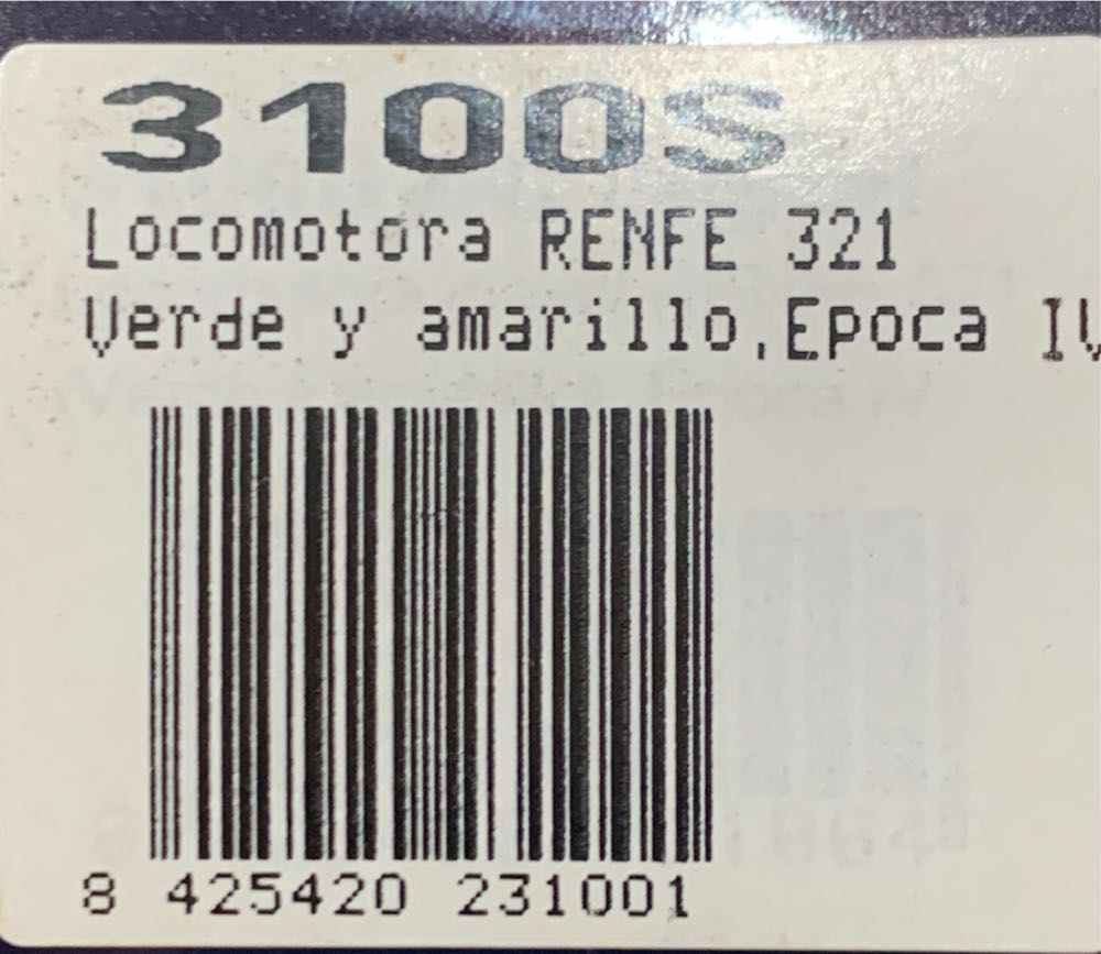Locomotora RENFE 321 Verde Y Amarillo Época IV - Electrotren model trains collectible [Barcode 8425420231001] - Main Image 4