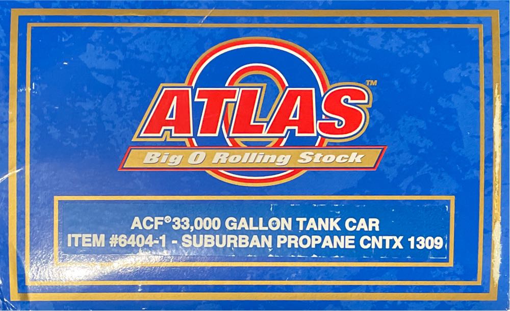 ACF 33,000 Gallon O Tank Car - Suburban Propane - Atlas model trains collectible [Barcode 642988640412] - Main Image 2