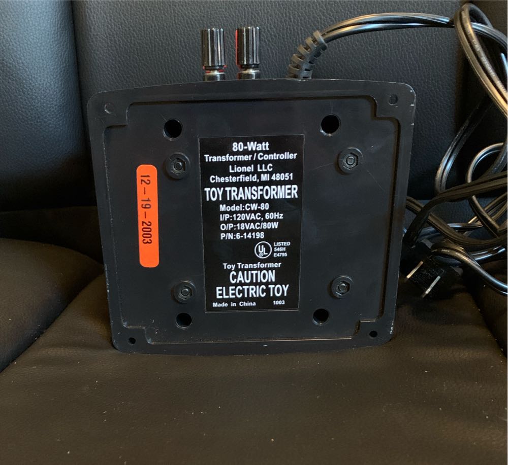 Lionel Cw-80 80-watt Transformer - LIONEL model trains collectible [Barcode 023922141989] - Main Image 2