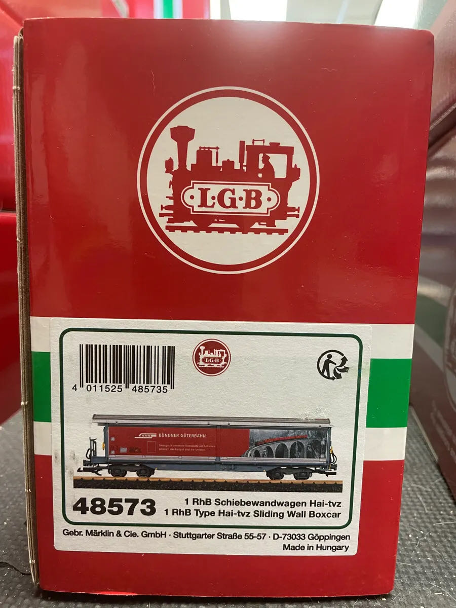 LGB 48573 Rhb Ep Vi Hai Tvz Schiebewandwagen G Wagon Couvert  model trains collectible [Barcode 4011525485735] - Main Image 3