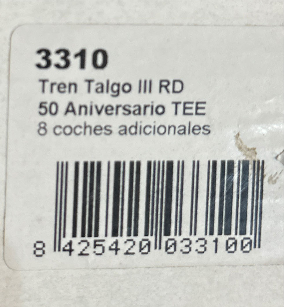 Electrotren E3310 Wagenset Talgo Iii Wagen Sets H0 ... - Electrotren model trains collectible [Barcode 8425420033100] - Main Image 2