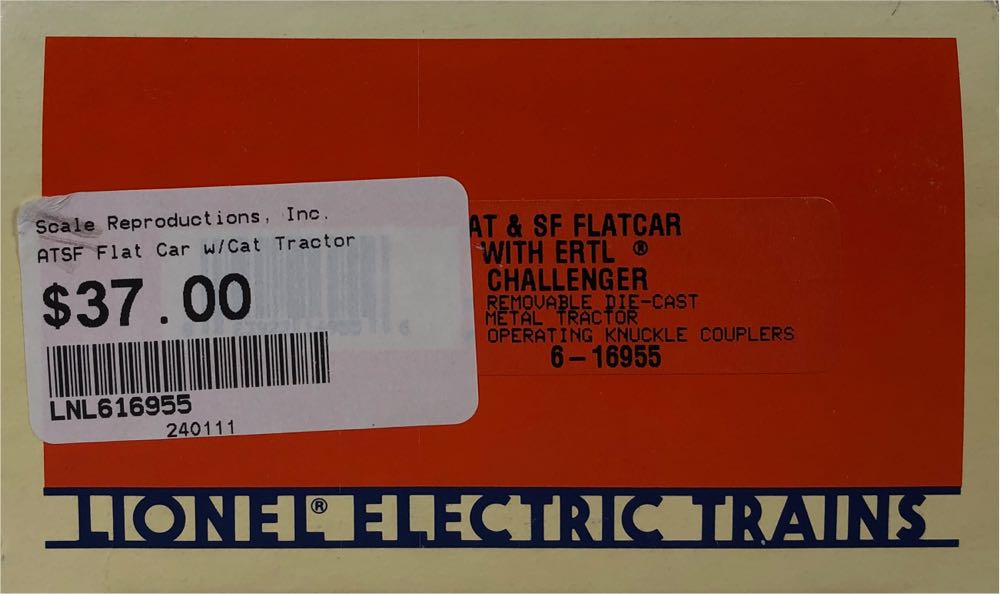 Santa Fe Lionel 16955 Flatcar 6-16955 - Lionel model trains collectible - Main Image 3