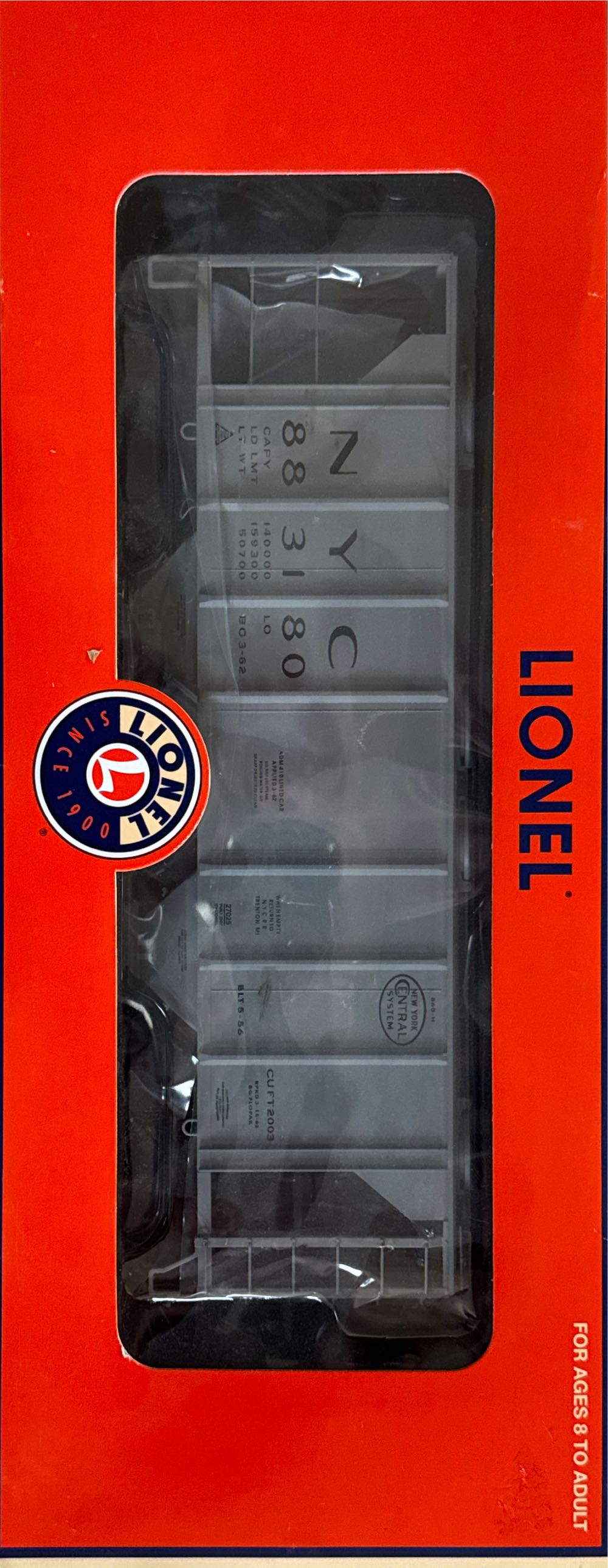 NYC PS-2 HOPPER #883180 - Lionel model trains collectible [Barcode 023922270252] - Main Image 3
