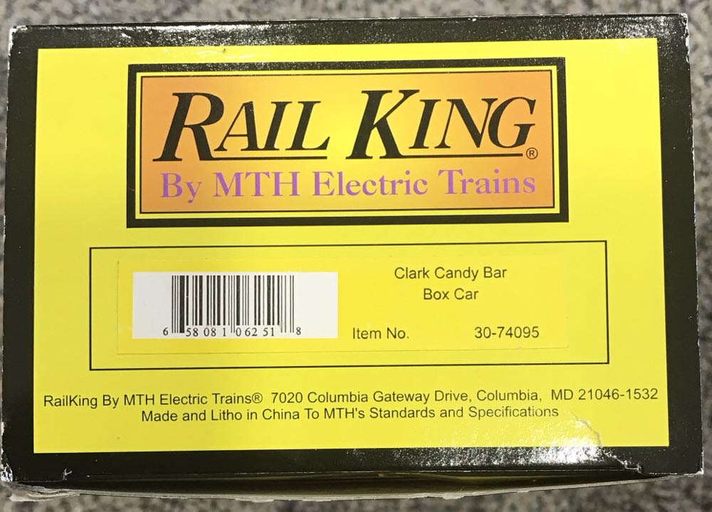 Clark Candy Box Car - Rail King By MTH Trains model trains collectible [Barcode 658081062518] - Main Image 2