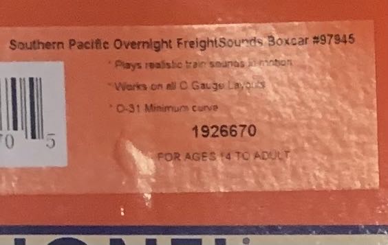 Lionel 218 Santa Fe Alco Diesel Shell