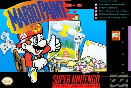 Mario Paint  - Nintendo Super Nintendo Entertainment System (SNES) (Nintendo - 1) video game collectible - Main Image 1